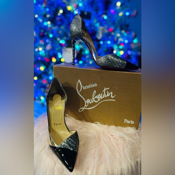 Authentic Christian Louboutin Tac Clac Glitter D’Orsay Heels – Limited Edition - Picture 11 of 13